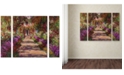 Trademark Global Claude Monet 'A Pathway in Monet's Garden' Large Multi-Panel Wall Art Set, 30" x 41"